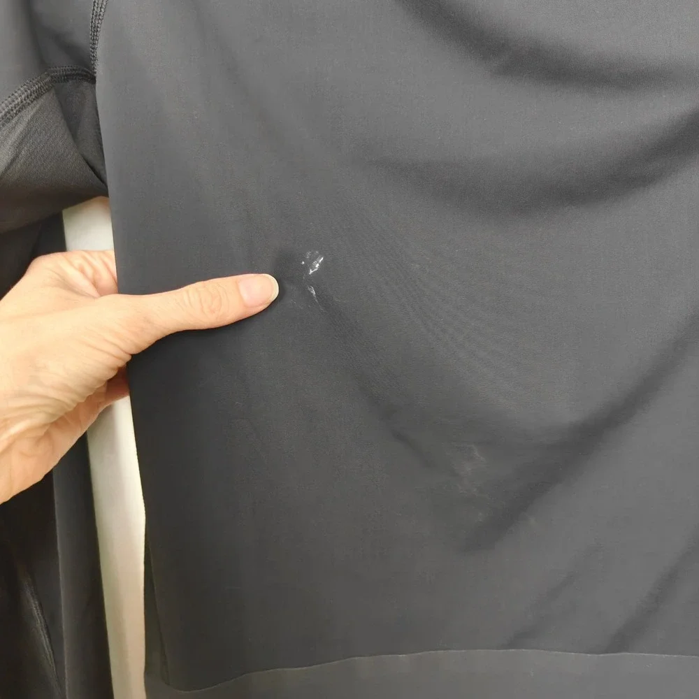 Lululemon Vital Drive Long Sleeve Shirt Mens Medium Black Bonded Seamless Gym